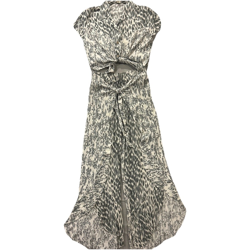 Surf Gypsy Women's Printed Cover-Up Swim Pants.‎  Size Small  2 Piece Crop Top